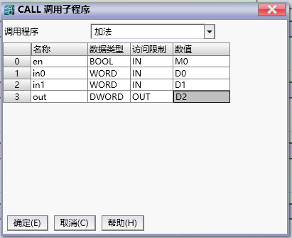 Parameter filling for the first CALL instruction